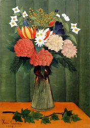 Blumenstrauß mit Efeuzweig